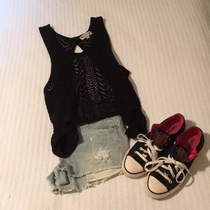 Poof! Crochet Split Back Top